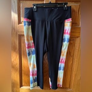 Capri rainbow tye dye leggings by Livi Active